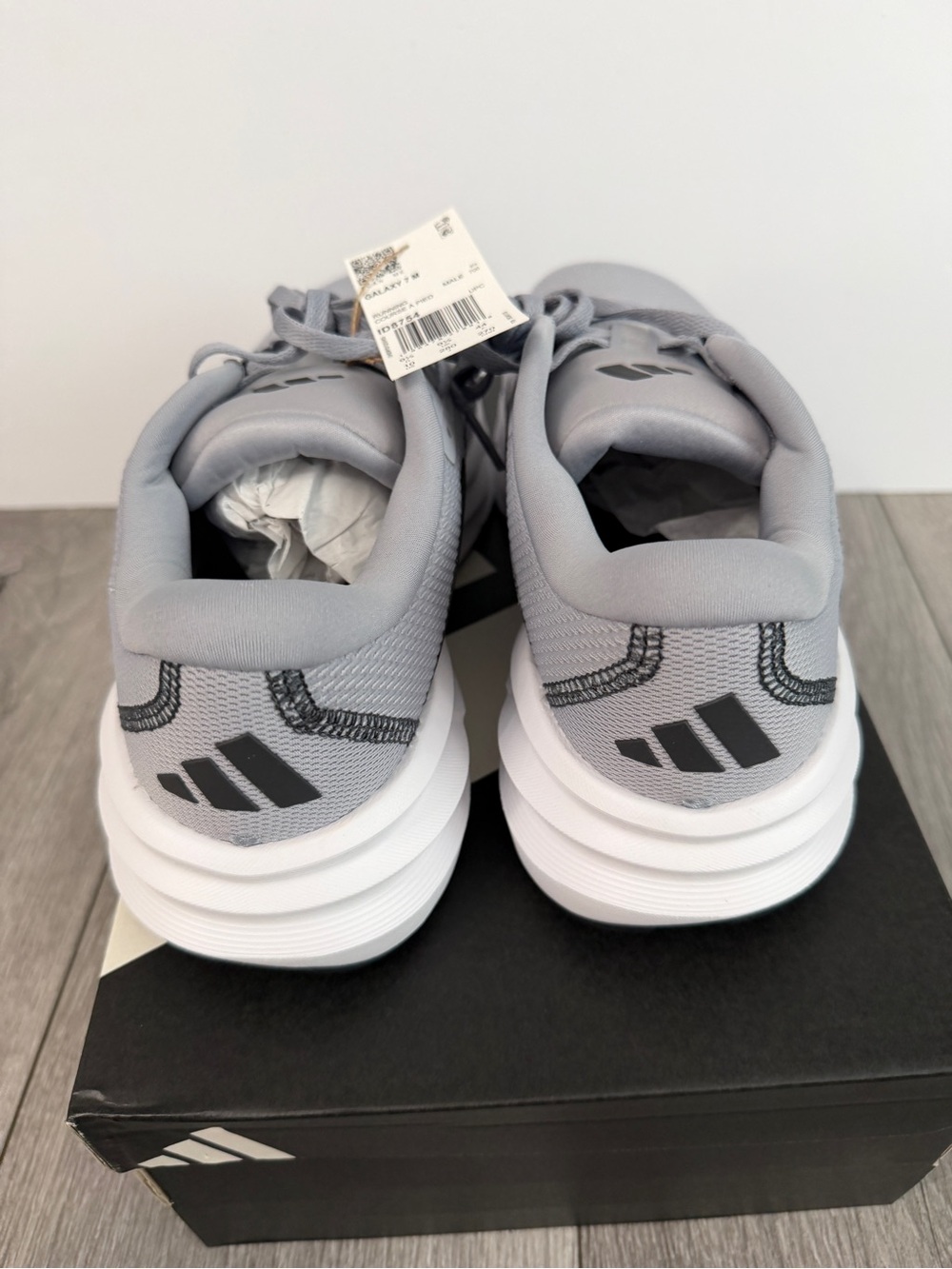 Adidas Men’s Galaxy 7 Running Shoes Gray NWT, Size 10 - Picture 8 of 10